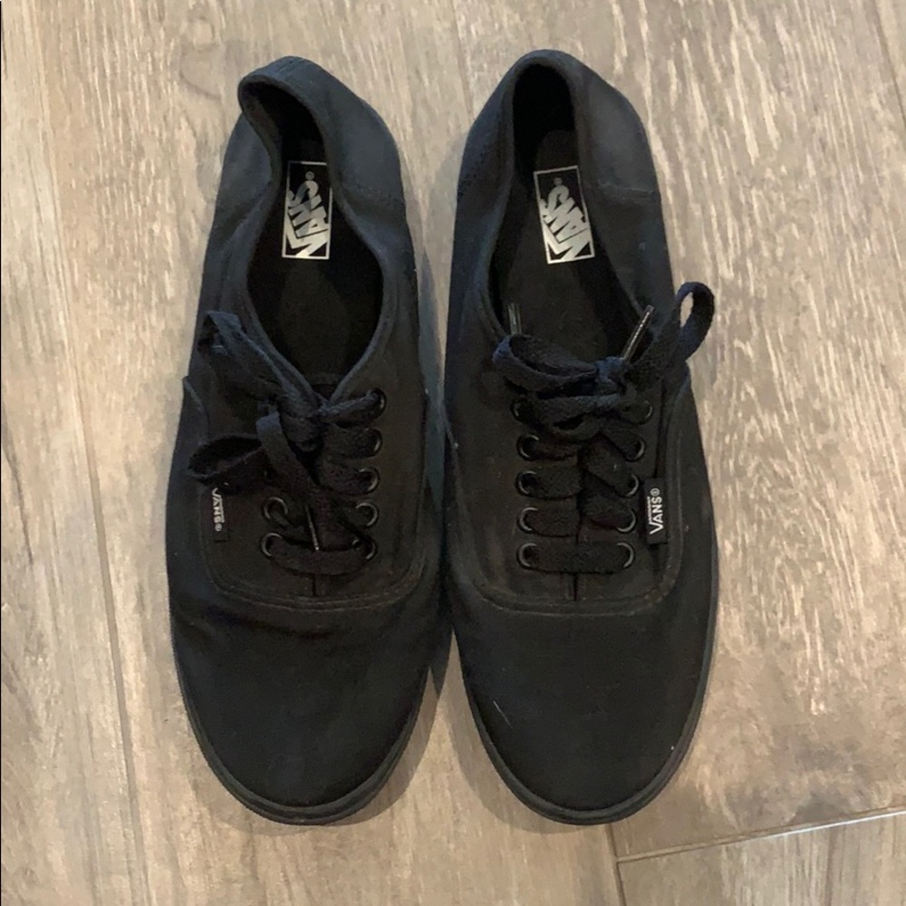 Black on Black Vans